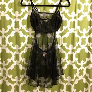 Victoria’s Secret Black Lace Teddy